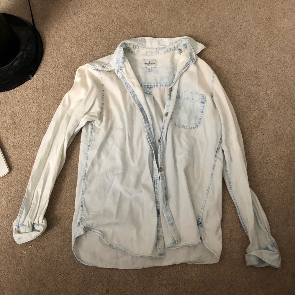 AE Acid Wash Button Up Shirt